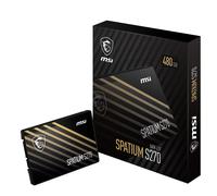 MSI SPATIUM S270 SATA 2.5 480GB - Internal Solid State Drive, 500MB/s Read & 450