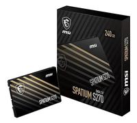 MSI SPATIUM S270 SSD 240GB - SATA 3 2.5" Solid State Drive, 500MB/s Read 3D NAND