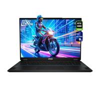 MSI Stealth 18 AI Studio Gaming Laptop, Intel Ultra 9-185H, 32 GB DDR5 RAM, 1 TB PCIe SSD, 18" WQUXGA (3840x2400) 120 Hz Mini LED Display, Nvidia G-Force RTX 4080, Backlit Keyboard, W11 Home, Midnight