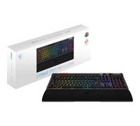 MSI Strike PRO Wireless - Quiet Mechanical Gaming Keyboard, Quiet Tactile Switches, PBT Keycaps, 2.4 GHz, Bluetooth, RGB Mystic Light for Each Button, 4200 mAh Battery, US Layout, Full Size