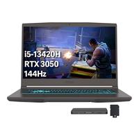 msi Thin 15.6" 144Hz FHD Gaming Laptop, Intel Core i5-13420H, 32GB RAM, 1TB SSD, GeForce RTX 3050 4GB GDDR6, RGB Backlit Keyboard, Wi-Fi 6, Win 11 Pro, Gray, 1TB Docking Station Set