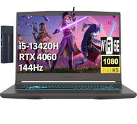 msi Thin 15.6" FHD Gaming Laptop, Intel Core i5-13420H, NVIDIA GeForce RTX 4060, 32GB RAM 1TB PCIe SSD, 256gb 9H Docking Station, Wi-Fi 6E, Bluetooth 5.3, Backlit Keyboard, Windows 11 Home, Gray