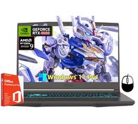 MSI Thin 15 Gaming Laptop, 15.6" 144 Hz IPS Display, AMD Ryzen 9 8945HS, NVIDIA RTX 4060 8GB GDDR6, 64 GB DDR5, 4 TB SSD, with Windows 11 Pro, Office Pro Lifetime License, Mouse, USB C Flash Drive
