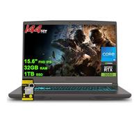 MSI Thin 15 Gaming Laptop 15.6" FHD IPS 144Hz Intel 8-core i5-12450H (Beats i7-11800H) 32GB RAM 1TB SSD GeForce RTX 3050 Backlit USB-C Win11 w/ICP Accessory