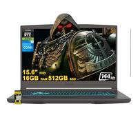 MSI Thin 15 Gaming Laptop 15.6" FHD IPS 144Hz Intel 8-core i5-13420H (>i7-11800H) 16GB RAM 512GB SSD GeForce RTX 4050 USB-C Backlit Win11 w/ICP Hub