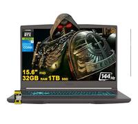 msi Thin 15 Gaming Laptop 15.6" FHD IPS 144Hz Intel 8-core i5-13420H (>i7-11800H) 32GB RAM 1TB SSD GeForce RTX 4050 Type-C Backlit Win11 ICP Hub