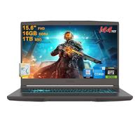 MSI Thin 15 Gaming Laptop | 15.6" FHD IPS 144Hz | Intel 8-core i5-13420H (>i7-12650H) | 16GB DDR4 1TB SSD | GeForce RTX 4060 | Backlit USB-C Win11Pro w/DLCA Accessory