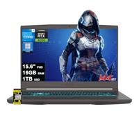msi Thin 15 Gaming Laptop 15.6" FHD IPS 144Hz Intel 8-core i5-13420H (> i7-12650H) 16GB RAM 1TB SSD GeForce RTX 4050 USB-C Backlit Wi-Fi6E Win11Pro ICP Hub