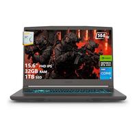 msi Thin 15 Gaming Laptop | 15.6" FHD IPS 144Hz | Intel 8-Core i5-13420H (> i7-12650H) | 32GB RAM 1TB SSD | GeForce RTX 4050 6GB | USB-C Backlit Keyboard Wi-Fi 6E Win11 w/DLCA Accessory