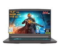 MSI Thin 15 Gaming Laptop | 15.6" FHD IPS 144Hz | Intel 8-core i5-13420H (>i7-12650H) | 64GB DDR4 1TB SSD | GeForce RTX 4060 | Backlit USB-C Win11Pro w/DLCA Accessory