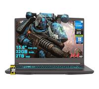 MSI Thin 15 Gaming Laptop 15.6" FHD IPS 144Hz Intel Octa-core i5-13420H (Beats i7-11800H) 32GB RAM 2TB SSD GeForce RTX 4050 Backlit USB-C Win11Pro w/ICP Hub