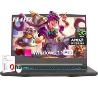 MSI Thin 15 Gaming Laptop, AMD Ryzen 9 8945HS(Beat i9-13900H, Up to 5.2GHz, NVIDIA RTX 4060 8GB GDDR6, 15.6" 144Hz IPS, 64 GB DDR5, 1 TB SSD, Windows 11 Pro, Office Pro Lifetime License