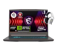 MSI Thin A15 AI 15.6” 144Hz FHD Gaming Laptop, AMD Ryzen 9-8945HS, NVIDIA Geforce RTX 4060, 64GB DDR5 RAM, 2TB NVMe SSD, WiFi 6E, Cooler Boost, Backlit Keyboard, w/Mytrix Accessory, Win 11 Pro - Black
