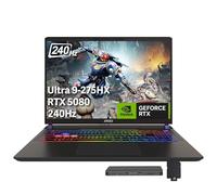 msi Vector 16 HX AI 16" QHD+ 240Hz Gaming Laptop, Intel Ultra 9 275HX, GeForce RTX 5080 16GB GDDR7, 64GB DDR5, 5TB Storage (4TB SSD+1TB Docking Station), Backlit Keyboard, Copilot, Win 11 Pro, Gray