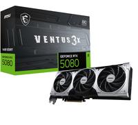 MSI VENTUS GEFORCE RTX 5080 16G 3X OC PLUS graphics card NVIDIA 16 GB GDDR7
