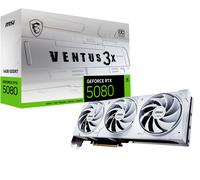 MSI NVIDIA GeForce RTX 5080 16G VENTUS 3X OC WHITE GDDR7 256bit Gaming Graphics card, Boost Clock up to 2655 MHz, PCIe Gen 5, DLSS 4, DP 2.1 x 3, HDMI 2.1 x 1, SFF Ready