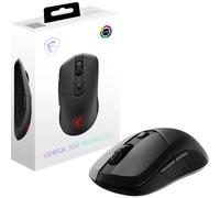 MSI VERSA 300 WIRELESS Gaming Mouse - 8000 DPI Optical Sensor, 1000 Hz polling rate, Symmetrical, 30M+ Click Kailh Micro Switches, 6 Buttons, 50-Hour