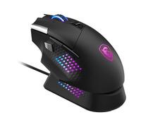 MSI VERSA PRO WIRELESS Gaming Mouse - 26000 DPI Optical Sensor, 1000Hz polling rate, Right-Handed, 70M+ Click OMRON Optical Switches, 13 Buttons, 80-Hour Battery, 1ms Latency, 97g - Wired/Wireless