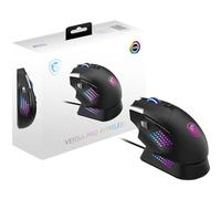 MSI VERSA PRO WIRELESS Gaming Mouse - 26000 DPI Optical Sensor, 1000Hz polling rate, Right-Handed, 70M+ Click OMRON Optical Switches, 13 Buttons, 80-Hour Battery, 1ms Latency, 97g - Wired/Wireless