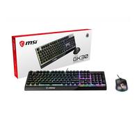 MSI VIGOR GK30 COMBO RGB MEMchanical Gaming Keyboard + Clutch GM11 Gaming Mouse ' UK Layout 6-Zone RGB Lighting Keyboard Dual-Zone RGB Lighting Mouse 5000 DPI Optical Sensor RGB Mystic Light' Wired US