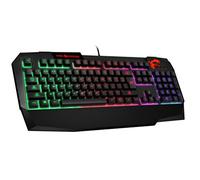 MSI VIGOR GK40 US Backlit RGB Dedicated Hot Keys Anti-Ghosting Mechanical Feel Gaming Keyboard