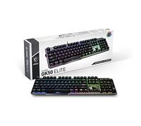 MSI VIGOR GK50 ELITE BOX WHITE clavier USB QWERTZ Français Noir, Métallique