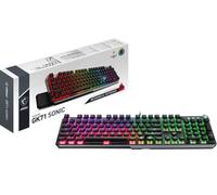 MSI VIGOR GK71 SONIC Mechnical Gaming Keyboard (UK-Layout) - Light & Fast Red MSI Sonic Switches, Multi-Layer RGB LED Backlit, Multimedia functions, Wrist Rest, MSI Center - Full-Sized
