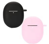 Msiall Silicone Case Compatible with Google Pixel Buds Pro, [Support Wireless Charging] [Shockproof Protective Case] Beautiful 3D Cartoon Black Pink