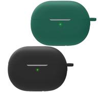 Msiall Silicone Case Compatible with Huawei FreeBuds Pro 3, [Supports Wireless Charging] [Shockproof Protective Case] Beautiful 3D Cartoon Black Green