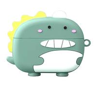 Msiall Silicone Case Compatible with Realme Buds Air 5 Pro, [Supports Wireless Charging] [Shockproof Case] Beautiful 3D Cartoon Blue Dinosaur