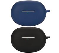 Msiall Silicone Case Compatible with Realme Buds Air 5 Pro, Supports Wireless Charging, Shockproof Protective Case, Beautiful 3D Cartoon, Black Blue