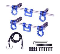 Msioytog 1/10 Remote Control Car Bumper Upgrade Set Heavy Duty Aluminum Alloy Construction Adjustable Remote Control Crawlers Bumper