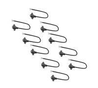 Msioytog 10Pcs / set Short 25cm Type C Female Data Line with Stripping and Tinned Wire Ready for Quick Installation in Panel USB Type C Female Pigtail Cable