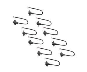 Msioytog 10Pcs / set Short 25cm Type C Female Data Line with Stripping and Tinned Wire Ready for Quick Installation in Panel USB Type C Female Pigtail Cable