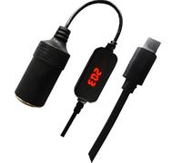 Msioytog 12V Car Socket USB C to 12V Converter Adapter Connector Controller Plug Adapter Auto Interior Accessories Data Center Backup Power Cord