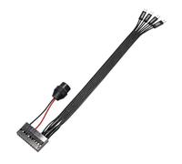 Msioytog 20Pin Motherboards Front Panel Jumpers Wire for Systems Quick Secure Connection Power Reinitialize Cable