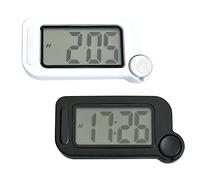 Msioytog 2pcs Modern Digital Wall Clock with Date Function and Shockproof Case Backlight Clock for Kitchen Bathroom Decors Quiet Study