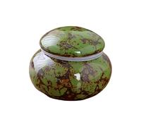 Msioytog Ceramic Urn for Pet and Human Ashes Elegant Memorial Keepsakes Cremation with Smoothly Finish for Display Cherished Pet Ashes Holder
