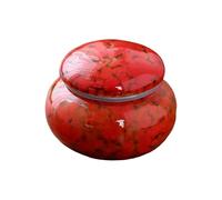 Msioytog Ceramic Urn for Pet and Human Ashes Elegant Memorial Keepsakes Cremation with Smoothly Finish for Display Cherished Pet Ashes Holder