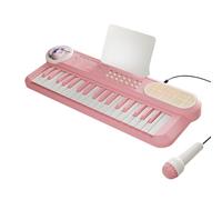 Msioytog Children Music Learning 37 Keys Electronic Keyboard with Microphone 5 Instrument Voices and Rhythm Modes for Preschooler Children Music Learning Keyboard Toy