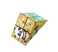 Msioytog Folding Panda Cubes Puzzle Set Portable Teaser Toy Stress Relief for Adults Kids Creative Design Portable Teaser Game