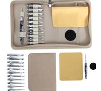 Msioytog Interchangeable Crochet Hook with 11Pcs Replaceable Tip 3.5mm-10mm Ergonomic Tunisian Knitting Needle Tool Professional Interchangeable