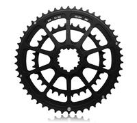 Msioytog Light Weight Metal Road Bike Chainring Set Double Replacements Suitable for 8/9 / 10/11 / 12 Speed Road Direct Mount