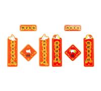 Msioytog Lovely Birdcage Couplets Acrylic Chinese New Year Decors Easy to Hanging New Year Theme for Nests Home Use 2 Set Acrylic Cage Decorations