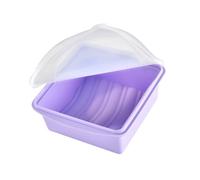 Msioytog Multi Purpose Silicose Meal Holder Shatter Proof Microwave Accepted Portable for Routine Use At Job Campus Portable Silicone Food Box