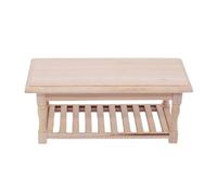 Msioytog Multipurpose Dollhouses Miniature Sturdy Wood Table Accessory for Dessert Display and Children ' s Creative Role Playing Dollhouses Collectibles