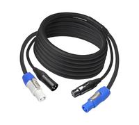 Msioytog Multipurpose Power Con XLR Lines Power Indication Cable for Theater Lighting Systems with 10A Current Capacity Stage Lighting Cable