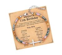 Msioytog Natural Stone Meet Bangle with Inspirational Message Card Set Jewelry Present Hers Mom Sister Daughter Spiritual Stone Bangle Blessing Card Jewelry Energy Crystal Inspirational Women Mom