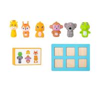 Msioytog Oaken Animal Pairing Set 31Pcs Participatory Learning Tool for Cognitive Skill Development in Prekindergarten Children Epochs 2+ Oaken Educational Dolls for Kids