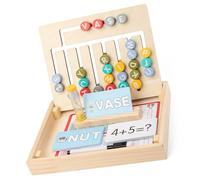 Msioytog Participatory Oaken Script Number Go Game for Kids Reasoning Development Problem Fixing Skills Colorful Designs Learning Activity Toy Cognitive Development Homeschool Transportable Activity